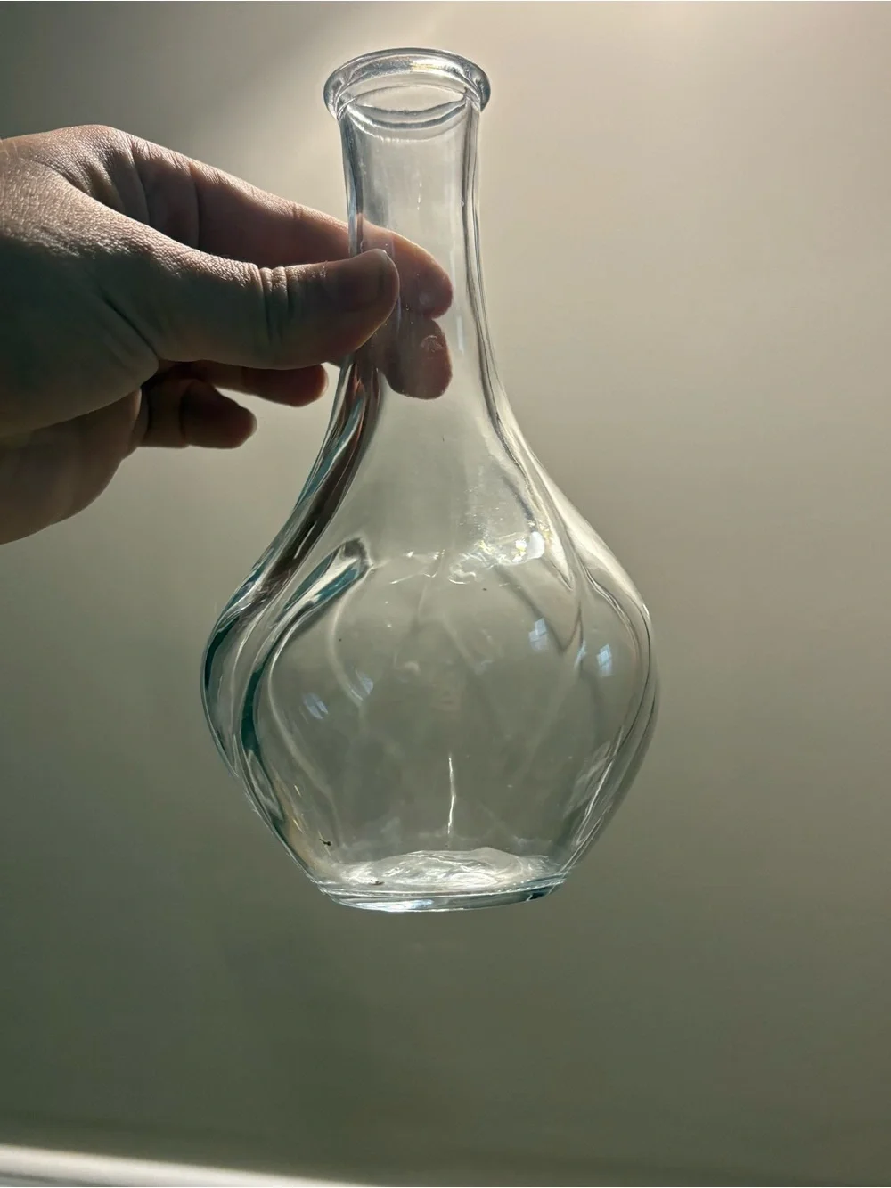 IKEA Clear Glass Bulb-Shaped Vase